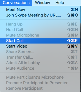 mac skype for business disable video